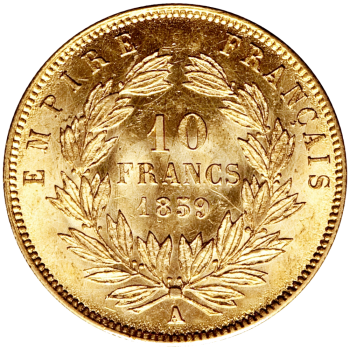 10 Franchi Napoleone III 1854 1860