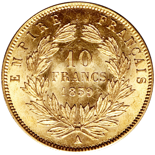 10 Franchi Napoleone III 1854 1860