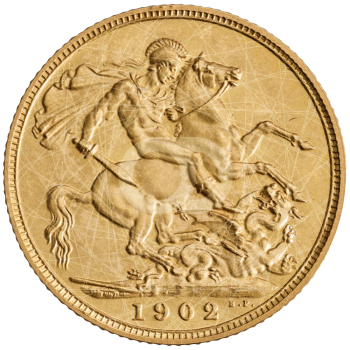 1/2 Sterlina Oro Edoardo VII 1902 1910