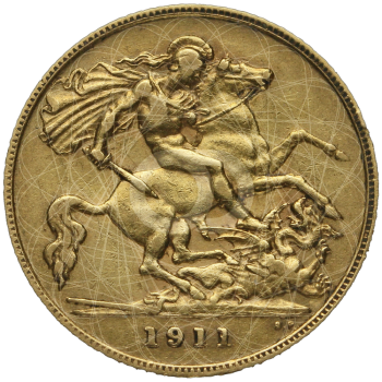 1/2 Sterlina Oro George V 1911 1915