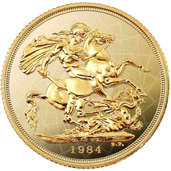 Sterlina Oro Regina Elisabetta II  Coronata 1974  1984