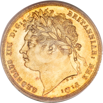 Sterlina Oro Re Giorgio IV 1821 1825