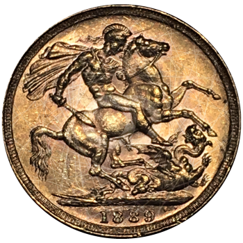 Sterlina Oro Regina Vittoria Giubileo 1887 1892