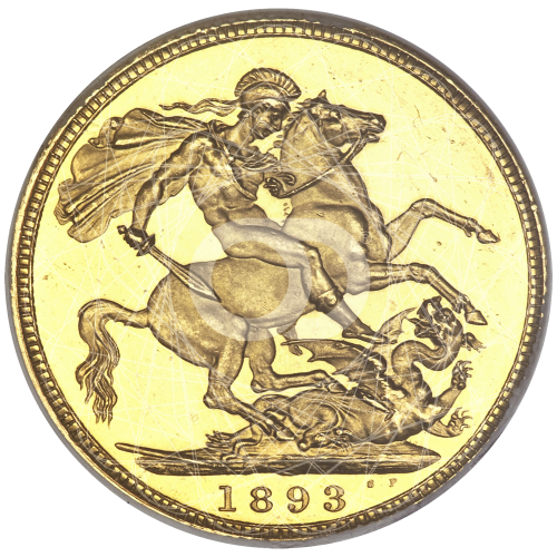 Sterlina Oro Regina Vittoria Testa Velata 1893 1901