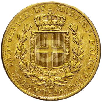 20 Lire Carlo Alberto 1831 1849