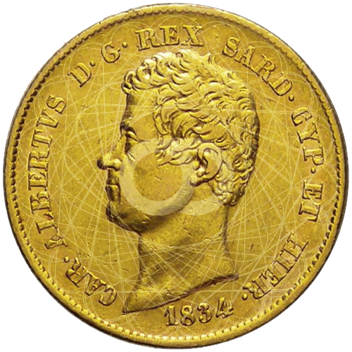 20 Lire Carlo Alberto 1831 1849