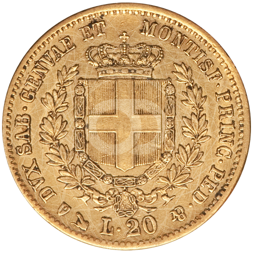 20 Lire  Vittorio Emanuele II 1850 1861 