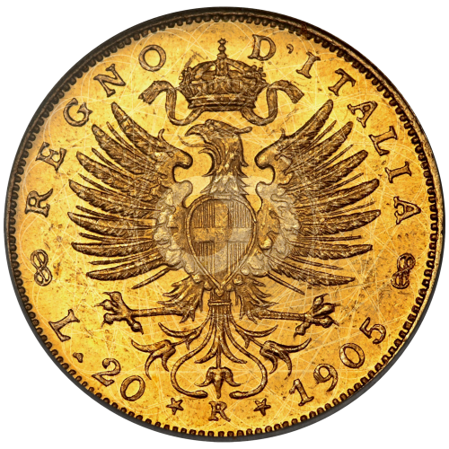 20 Lire  Vittorio Emanuele III 1902 1908 