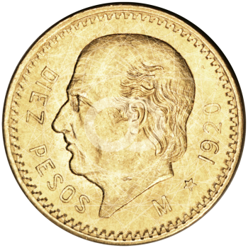 10 Pesos Hidalgo Messico 1905 1996