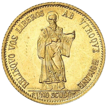 1 Scudo di San Marino Stemma 1974