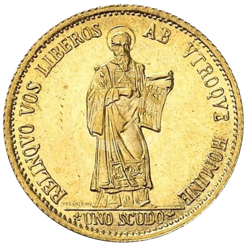 1 Scudo di San Marino Stemma 1974
