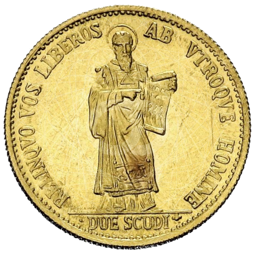 2 Scudi di San Marino Stemma 1974