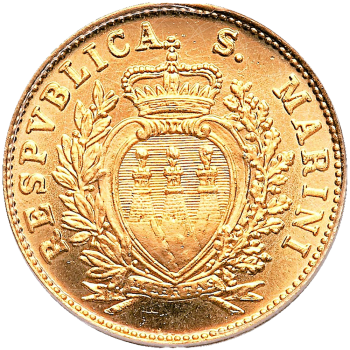 2 Scudi di San Marino Stemma 1975