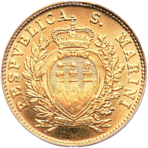 2 Scudi di San Marino Stemma 1975