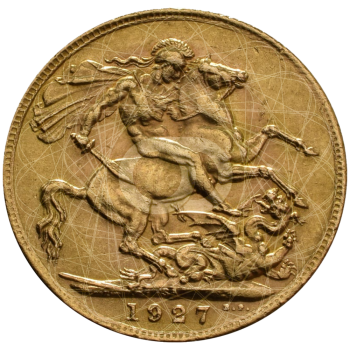 Sterlina Oro Re Giorgio V SA 1923 1928 