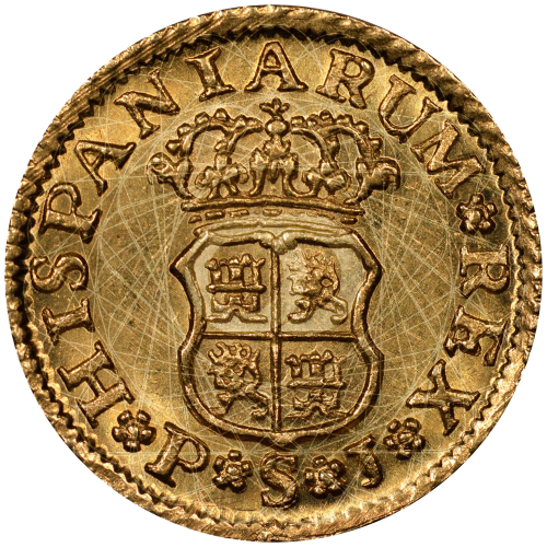 1/2 Escudo Oro Ferdinando VI 1749 1759 