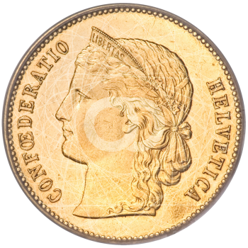 20 Franchi Svizzeri Marengo Libertas 1883 1896 