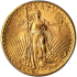 20 Dollari St-Gaudens Doppia Aquila 1907 1908 No Motto