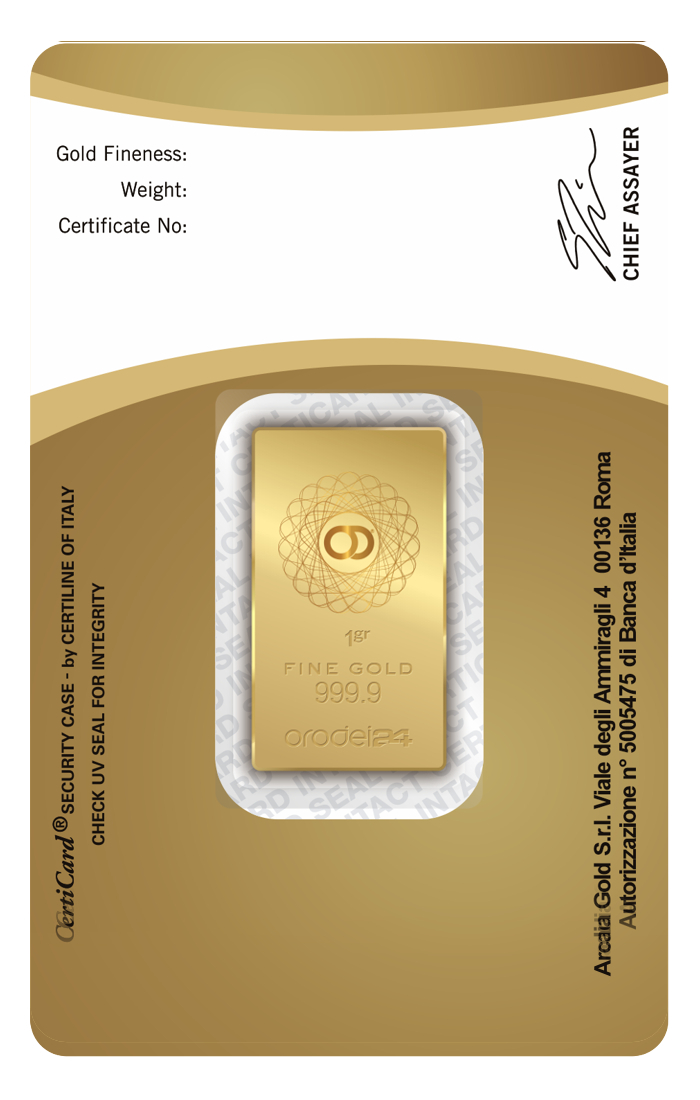 Certificazione Orodei Blister